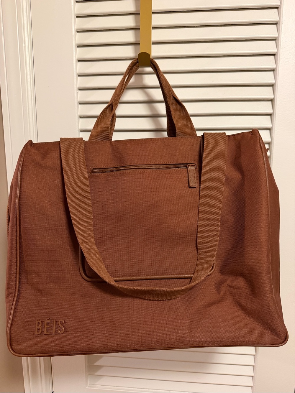 BEIS Copper Brown Travel Tote